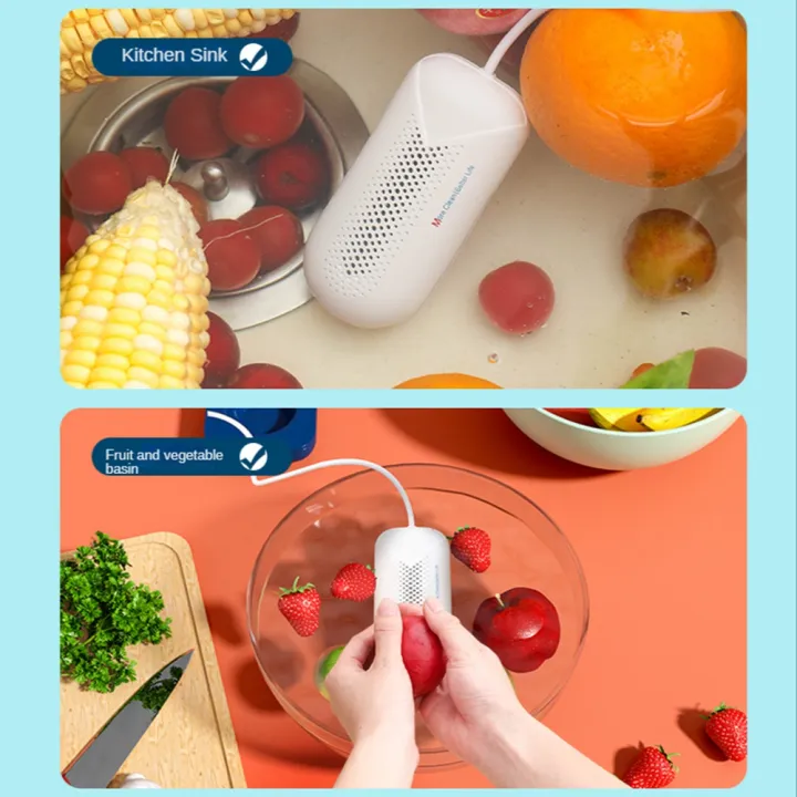 Picture of Fruit and Vegetable Washing Machine Fruit and Vegetable Cleaner Device USB Food Purifier Cleaning Gadgets White