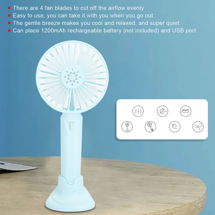 Picture of F1 Portable Hand-Held Rechargeable Small Fan