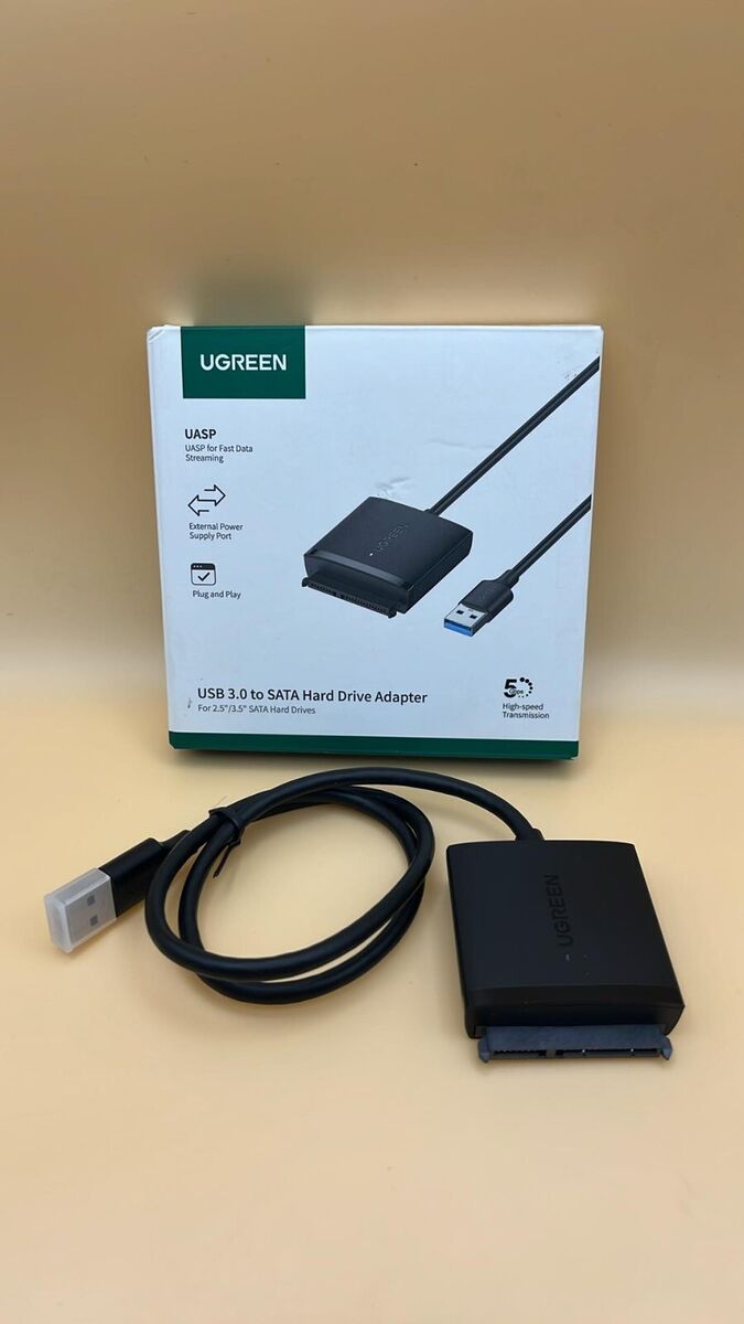 Picture of UGREEN SATA to USB 3.0 Adapter Cable for 3.5/2.5 Inch SSD HDD SATA III Hard Drive Disk Converter Support UASP Compatible with Samsung Seagate WD SanDisk Hitachi Toshiba