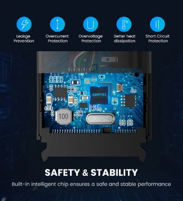 Picture of UGREEN SATA to USB 3.0 Adapter Cable for 3.5/2.5 Inch SSD HDD SATA III Hard Drive Disk Converter Support UASP Compatible with Samsung Seagate WD SanDisk Hitachi Toshiba