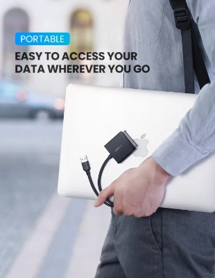 Picture of UGREEN SATA to USB 3.0 Adapter Cable for 3.5/2.5 Inch SSD HDD SATA III Hard Drive Disk Converter Support UASP Compatible with Samsung Seagate WD SanDisk Hitachi Toshiba