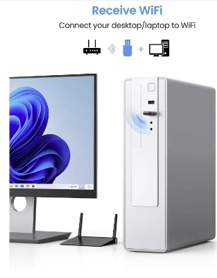 Picture of UGREEN Wifi Adapter 650Mbps 5Ghz and 2.4GHz Dual Band USB WiFi Adapter