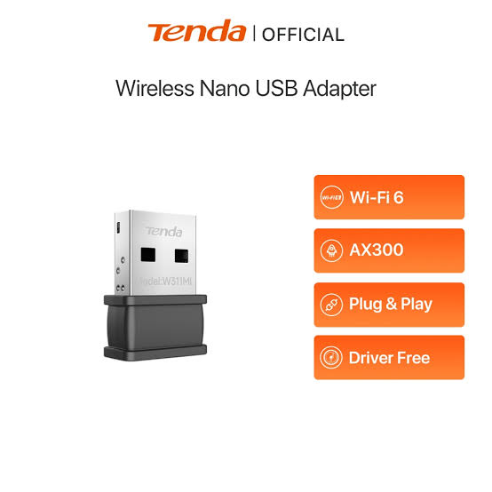Picture of Tenda W311MI AX300 Wi-Fi 6 Wireless Nano USB Adapter - Imran Fashion Hut