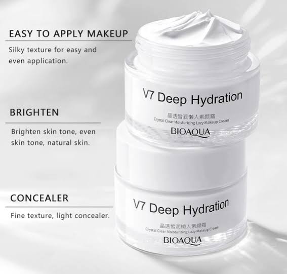Picture of BIOAQUA V7 Deep Hydrating Crystal Clear Moisturizing Lazy Makeup Cream- 50g