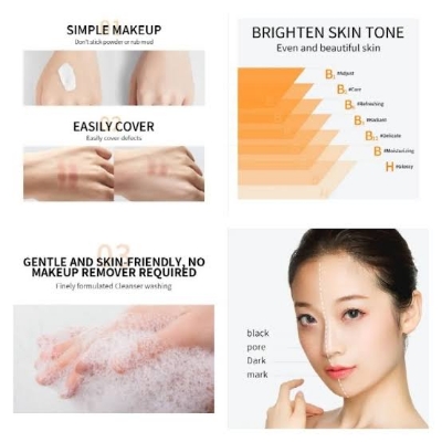 Picture of BIOAQUA V7 Deep Hydrating Crystal Clear Moisturizing Lazy Makeup Cream- 50g