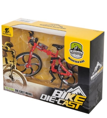 Picture of Simulation Toy Bicycle Model Children's Mini Metal Car Single-Pole Finger Bicycle Red Color - Imran Fashion Hut