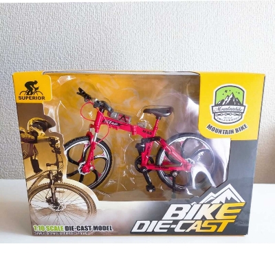 Picture of Simulation Toy Bicycle Model Children's Mini Metal Car Single-Pole Finger Bicycle Red Color - Imran Fashion Hut