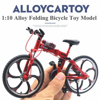 Picture of Simulation Toy Bicycle Model Children's Mini Metal Car Single-Pole Finger Bicycle Ferry Red Color - Imran Fashion Hut