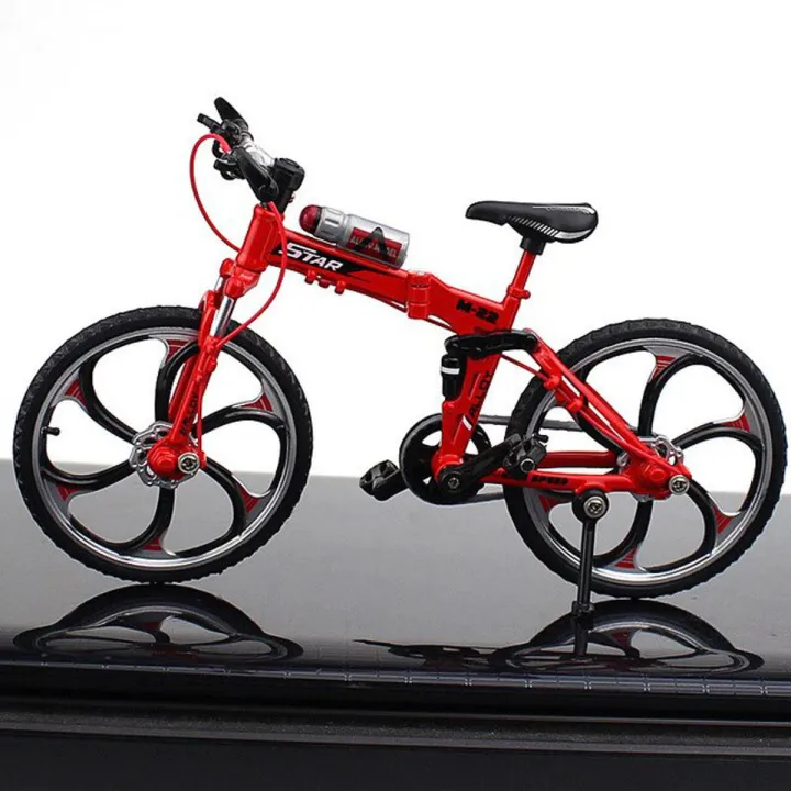 Picture of Simulation Toy Bicycle Model Children's Mini Metal Car Single-Pole Finger Bicycle Ferry Red Color - Imran Fashion Hut