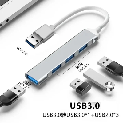 Picture of Mini USB Type C Hub 4Port Adapter USB3.1Multi Splitter 4in1 Docking Station UltraSlim SuperSpeed Aluminum For Computer Laptop PC

Imran Fashion Hut