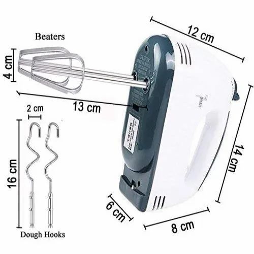 Picture of Scarlett - Electric Egg Beater and Mixer for Cake Cream - White and Black Imran Fashion Hut