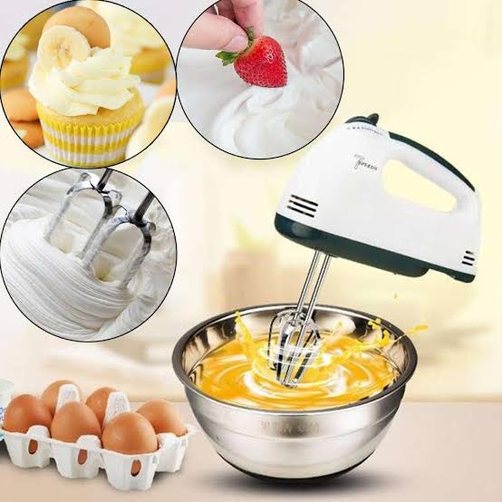 Picture of Scarlett - Electric Egg Beater and Mixer for Cake Cream - White and Black Imran Fashion Hut