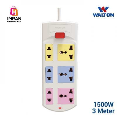 Picture of Walton 6 Points 1500W Extension Socket / Multiplug - 3 Meter - Imran Fashion Hut