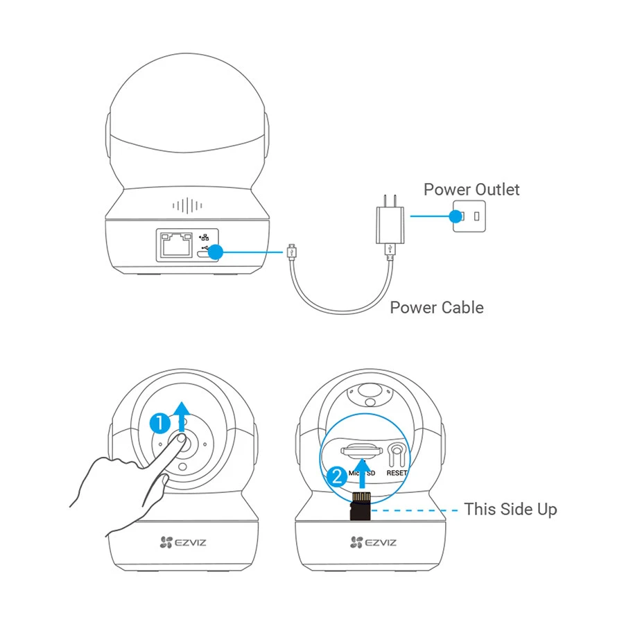 Picture of Hikvision EZVIZ C6N 1080p Indoor Pan Tilt Wifi Security Camera - 360° Coverage, Auto Motion Tracking, and Clear 30ft Night Vision Imran Fashion Hut