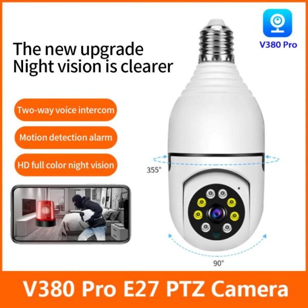 Picture of V380 WIFI Camera v380 Ip camera 360 degree moving  64 GB memory Card Supported Wireless CCTV Camera - Imran Fashion Hut