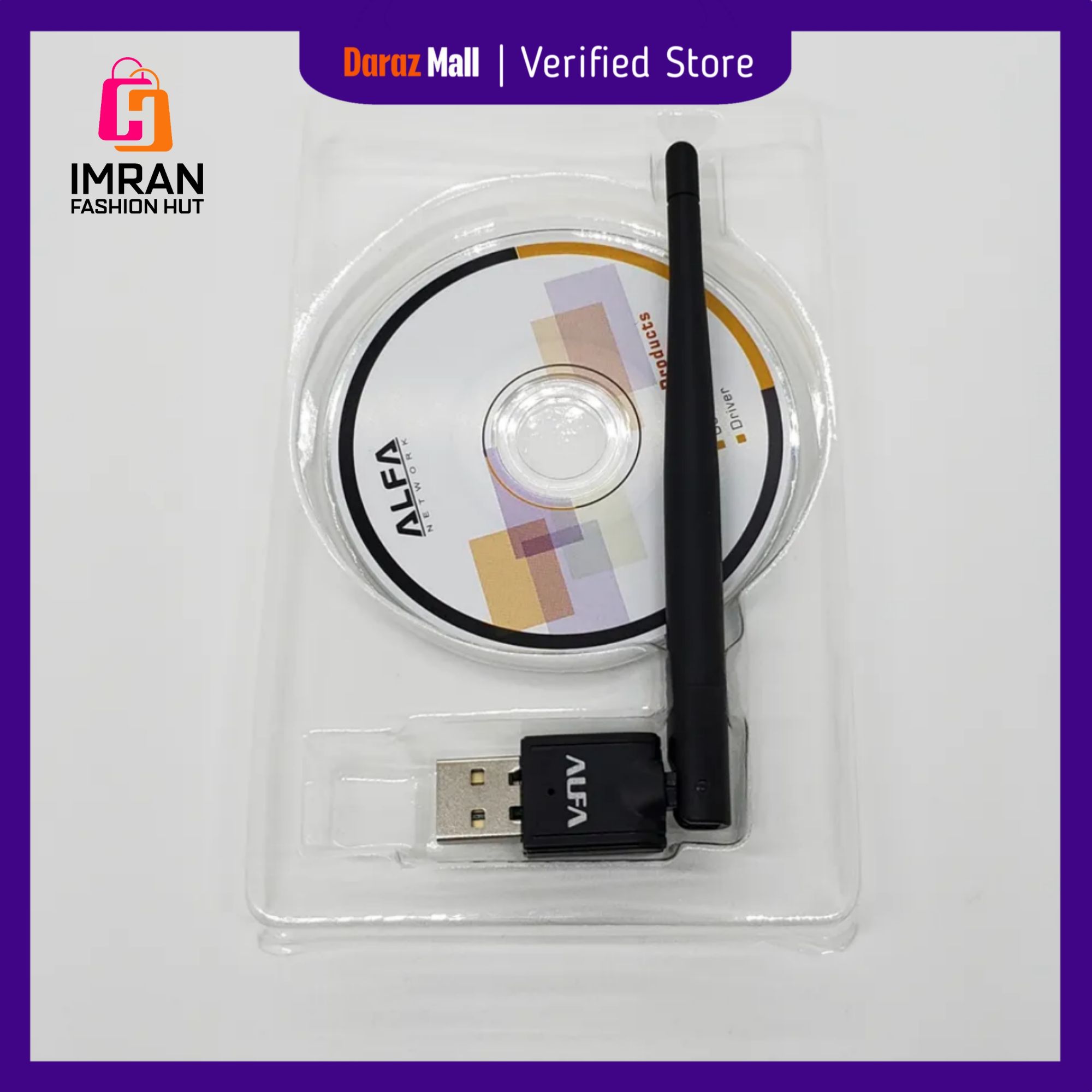Picture of Wireless Usb adapter ALFA W114 - Fixed 3dbi Antenna - Soft AP Wi-Fi Utility - DVR / IPTV / Player Receiver