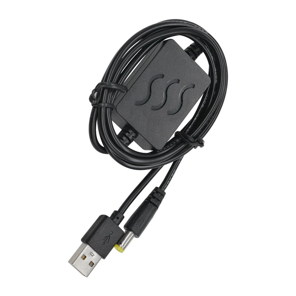 Picture of DC-DC 5V to 9V 12V 1A Step Up Boost Line USB Booster Power Converter Adapter Module USB DC Cord Plug 5.5×2.1mm Wire length 1.3M