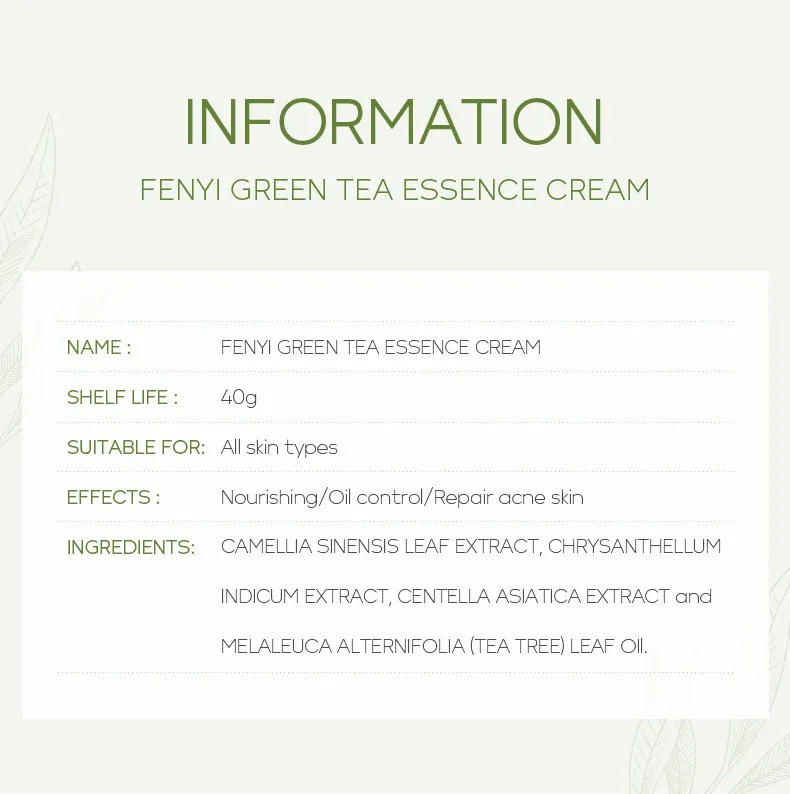 Picture of Fenyi Green Tea Nourishing Acne Repair Essence Cream- 40g