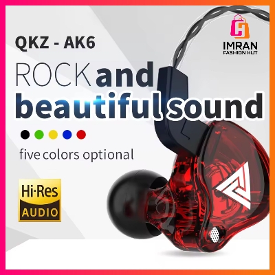 Picture of Original QKZ AK6 HiFi Wired EarphoneRace Sport Headphone Bass Stereo Noise Reduction Headset MusicEarbuds In Ear With Mic