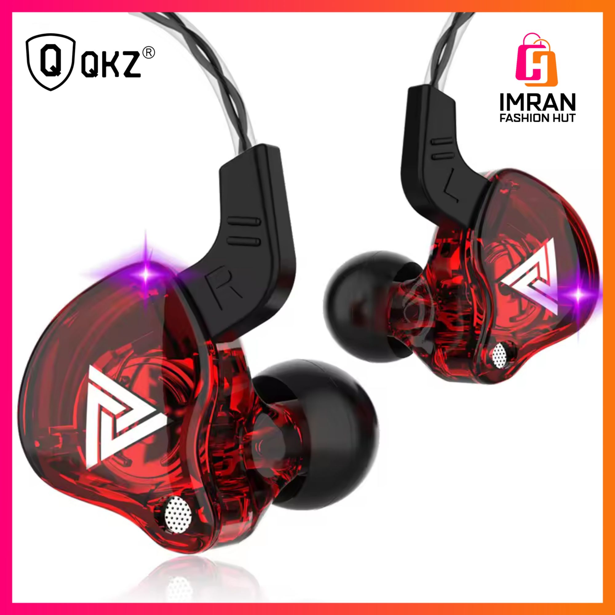 Picture of Original QKZ AK6 HiFi Wired EarphoneRace Sport Headphone Bass Stereo Noise Reduction Headset MusicEarbuds In Ear With Mic