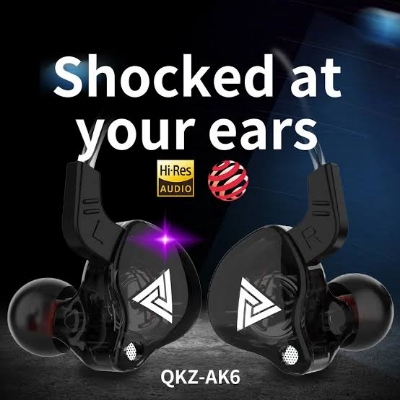 Picture of QKZ AK6 Universal 3.5mm HiFi Sport Headphones In Ear Earphone for Running with Microphone Headset Music Earbuds - Imran Fashion Hut