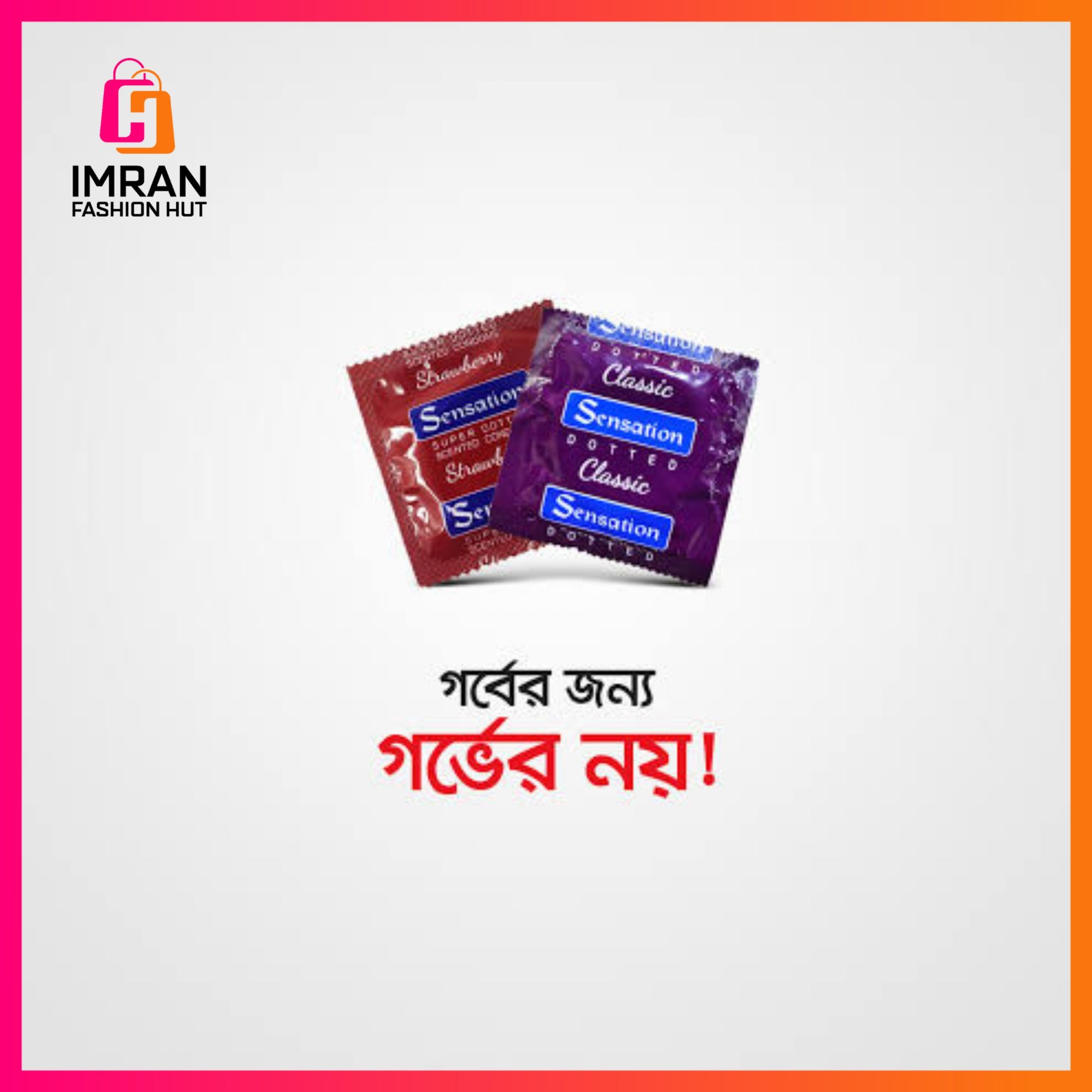 Picture of Sensation Super Dotted Condom for Men Strawberry Flavor | 3 Pack Comobo | 3x3= 9pcs Condom