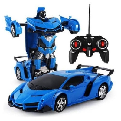 Picture of Children's Charging Toy Induction Deformation Remote Control Car King Kong Robot Sports Car Toy Remote Control Speed Drifting Racing Car Toy Model for Kids Adults Toddlers Boys Girls Gift