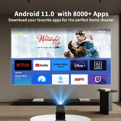 Picture of Z10 Smart Portable Small Projector Android 11 Full HD Screen Projection Movie 1080P Mini LED Home  Video Projectors