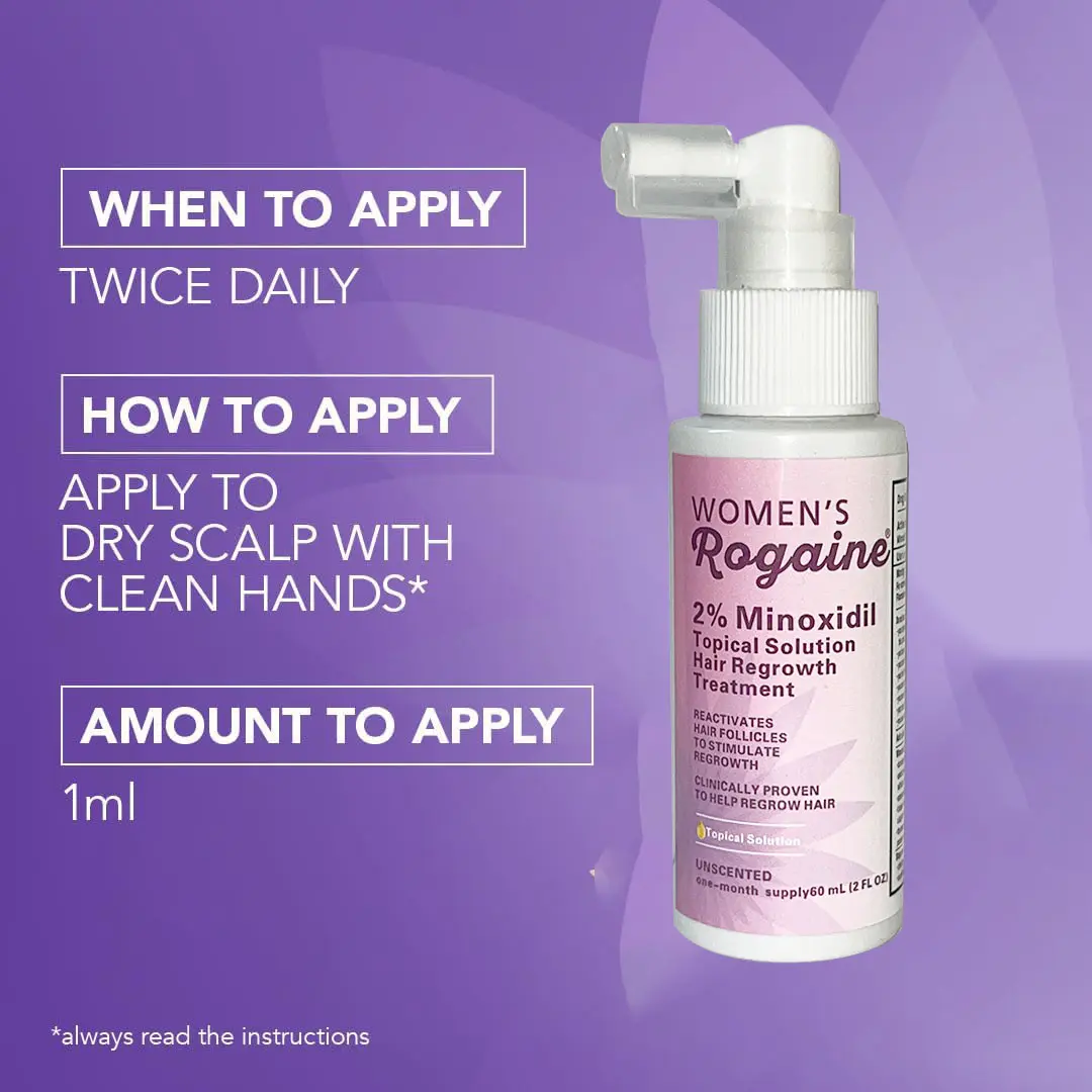 Picture of Regaine Women Minoxidil For Female Hair Loss & Regrowth Scalp Solution with Minoxidil, 60 ml - 1 Month Supply