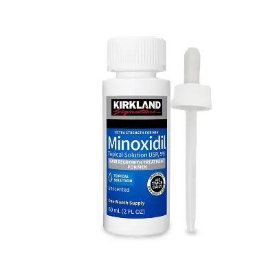 Picture of Kirkland Signature Topical Minoxidil 5% Extra Strength for Men Hair Regrowth Treatment - 1 Month Supply