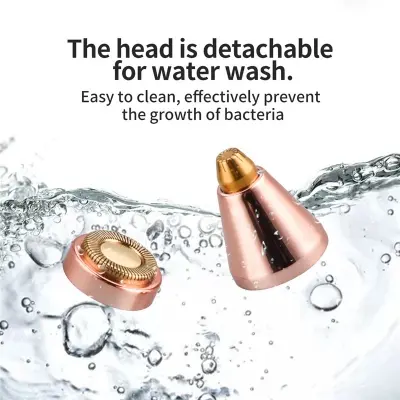 Picture of 2 in 1 Eyebrow Trimmer & Face Hair Remover for Women wirh Light Rechargeable Waterproof Painless Facial Hair Removal for Lips Nose Face Body