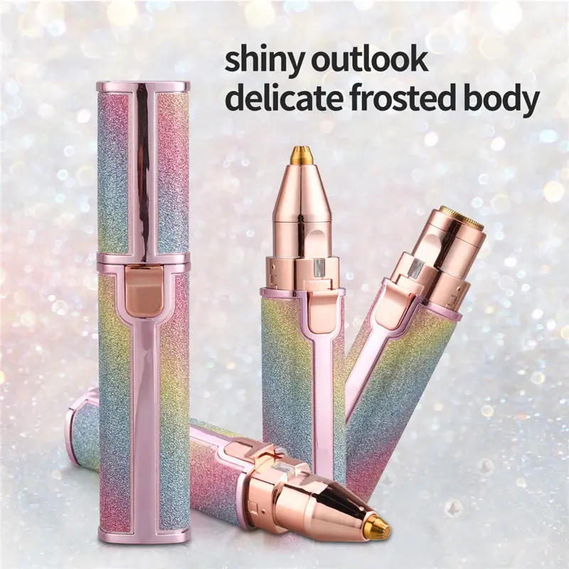 Picture of 2 in 1 Eyebrow Trimmer & Face Hair Remover for Women wirh Light Rechargeable Waterproof Painless Facial Hair Removal for Lips Nose Face Body