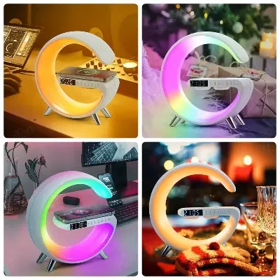 Picture of G63 Bluetooth Speaker RGB Lights Bluetooth Speaker Light Rhythm Ambient Lamp Music Lights for Computer Desktop Décor
