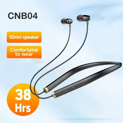 Picture of CNB04 Wireless Sports Neckband Bluetooth Earphones Earbuds Waterproof Noise Cancelling Stereo Touch Headphones