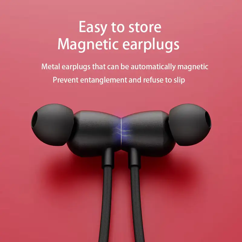 Picture of CNB04 Wireless Sports Neckband Bluetooth Earphones Earbuds Waterproof Noise Cancelling Stereo Touch Headphones