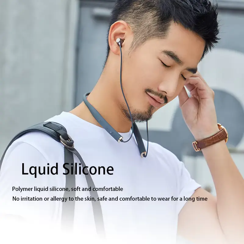 Picture of CNB04 Wireless Sports Neckband Bluetooth Earphones Earbuds Waterproof Noise Cancelling Stereo Touch Headphones
