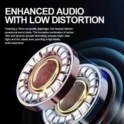 Picture of CNB05 Wireless Neckband Headphones Bluetooth 5.3 Earphones with 10mm Drivers TF Card Support Type-C Fast Charging Sweatproof Sport Earbuds