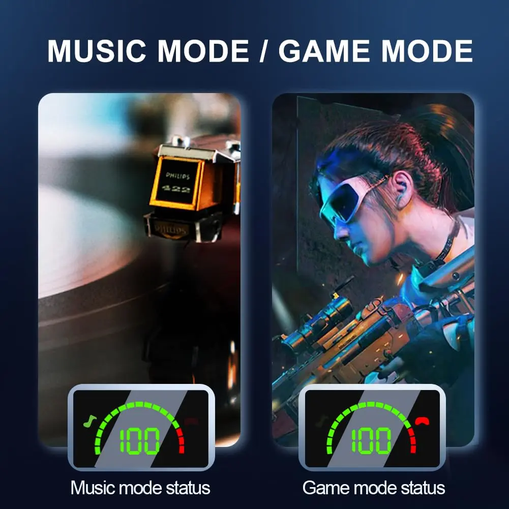 Picture of CNB05 Wireless Neckband Headphones Bluetooth 5.3 Earphones with 10mm Drivers TF Card Support Type-C Fast Charging Sweatproof Sport Earbuds