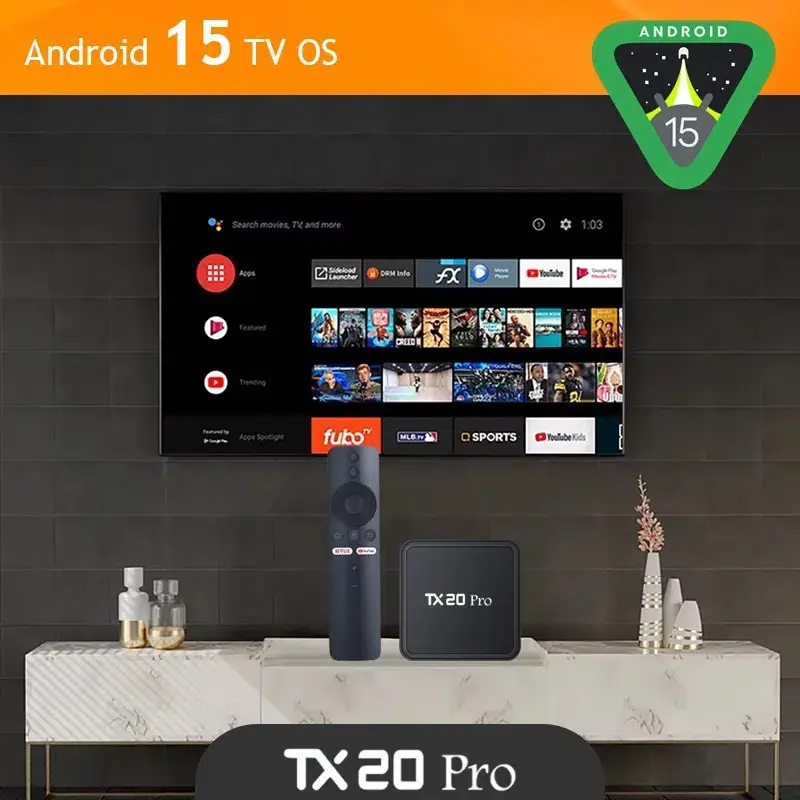 Picture of TX20 PRO Android TV Box 2025 Latest 12K Resolution 16GB RAM and 256GB ROM