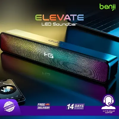 Picture of HG-SP03 Pro Portable Powerful Bluetooth Speakers High Volume Subwoofer 3D Stereo Sound USB Powered Loudspeakers for PC Laptop Gamer Player