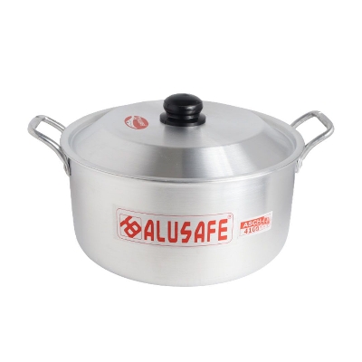Picture of Alusafe Aluminium Casserole with lid 34 cm (34*17 cm)