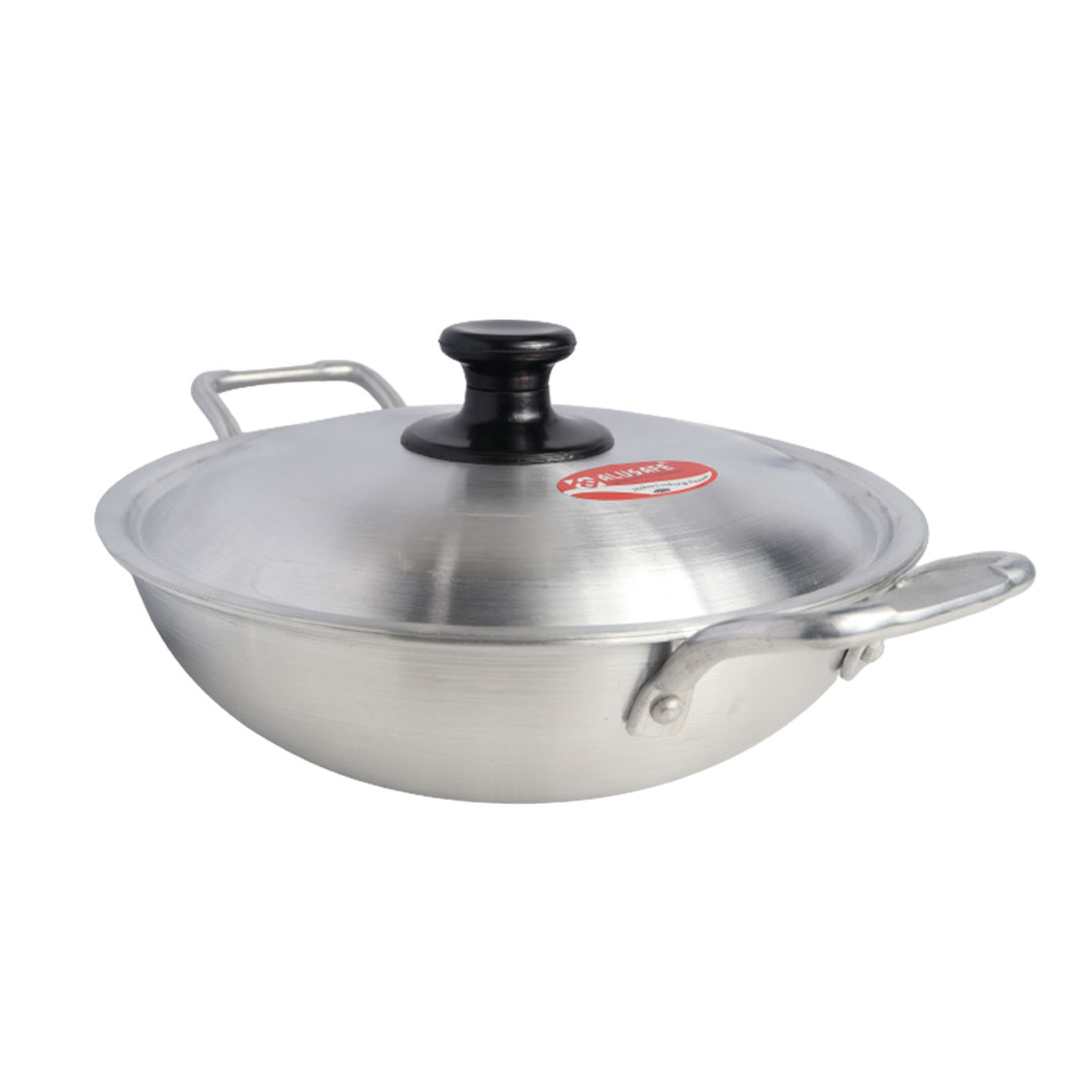 Picture of Alusafe Aluminium Karhai with lid 22 cm (22*7 cm)