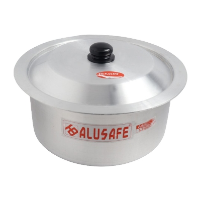 Picture of Alusafe Aluminium Saucepan with lid 22 cm (22*10 cm)