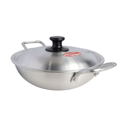 Picture of Alusafe Aluminium Karhai with lid 29 cm (29*10 cm)