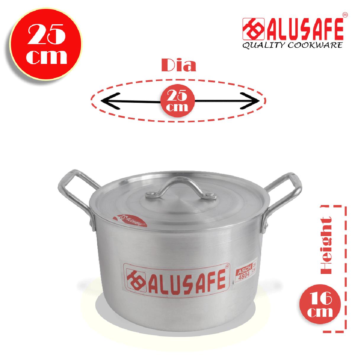 Picture of Aluminium Special Casseroll With Aluminium Lid 25 cm (25x16 cm)