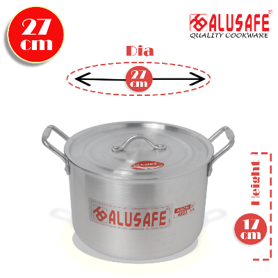 Picture of Alusafe Aluminium Special Casserole with lid 27 cm (27*16 cm)