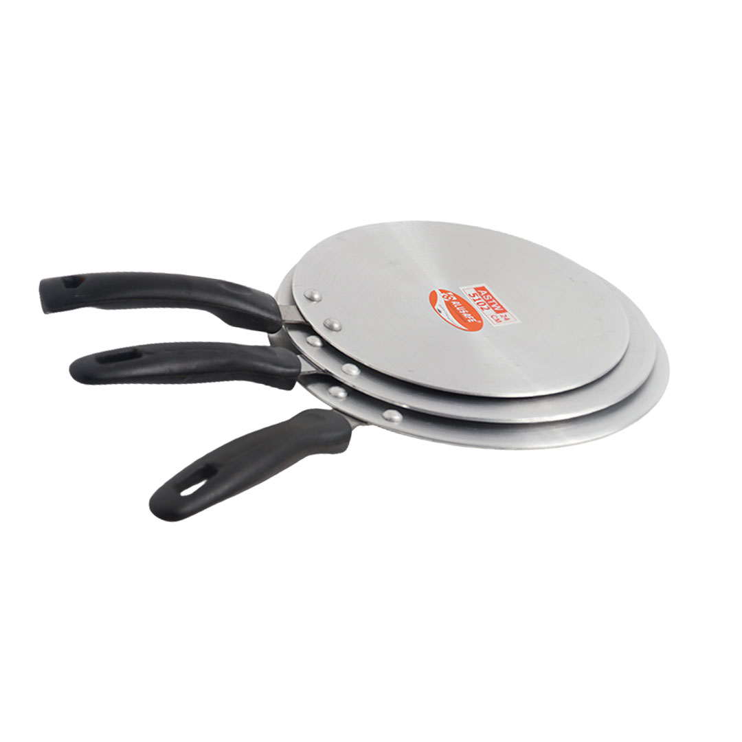 Picture of Alusafe Aluminium long handle Tawa 24 cm (24*3 cm)