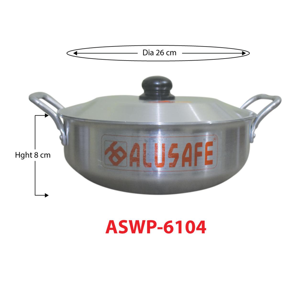 Picture of অ্যালুমিনিয়াম wokpan সাথে অ্যালুমিনিয়াম ঢাকনা 26x8 cm