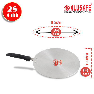 Picture of Aluminium Tawa with Bakelite Long Handle 28x3 cm