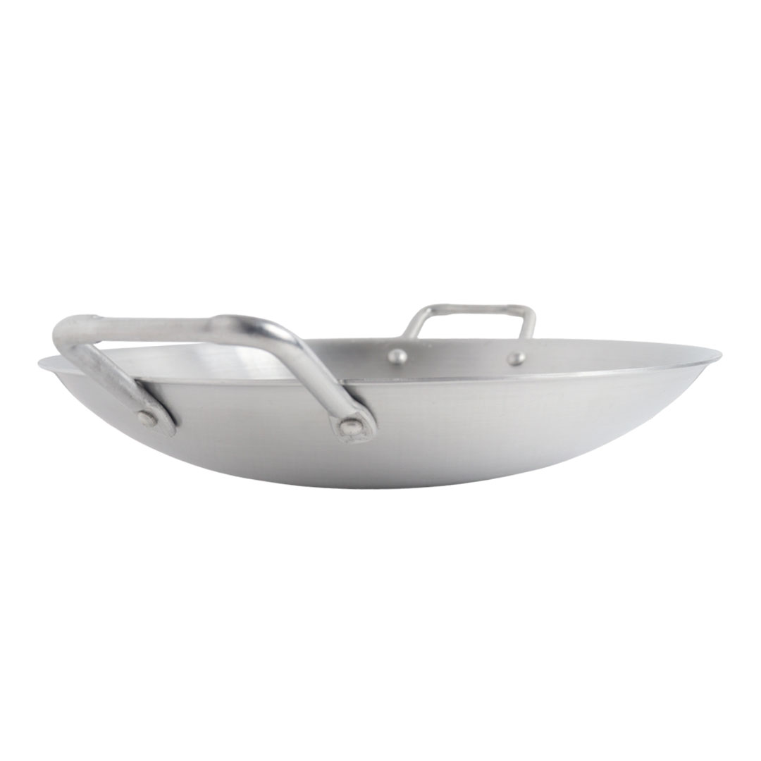 Picture of Alusafe Aluminium Flat Karhai 34 Cm - Spacious And Durable Cooking Companion (34*7 Cm)- Elevate Your Culinary Skills